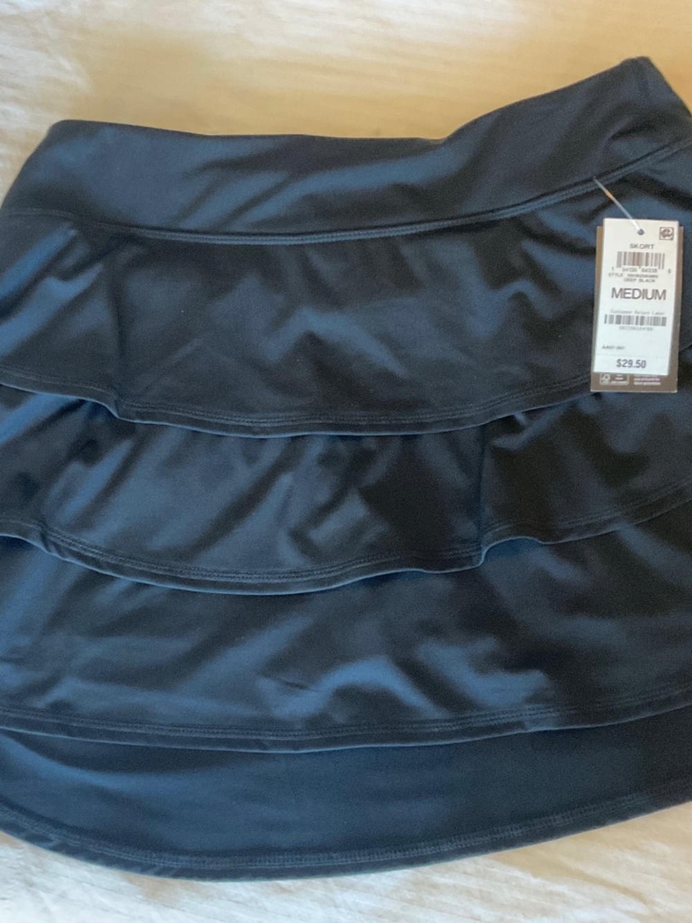 NWT black Ideology sport skort